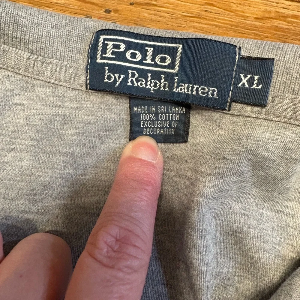 Polo by Ralph Lauren Men's Gray Preppy Norm Core Polo Shirt XL